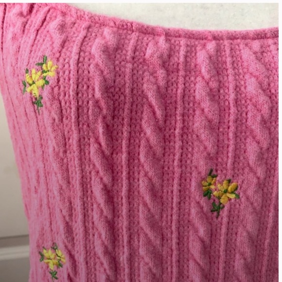 Zara Knit & Floral Embroidered Mini Dress size M New with tags - Picture 3 of 3